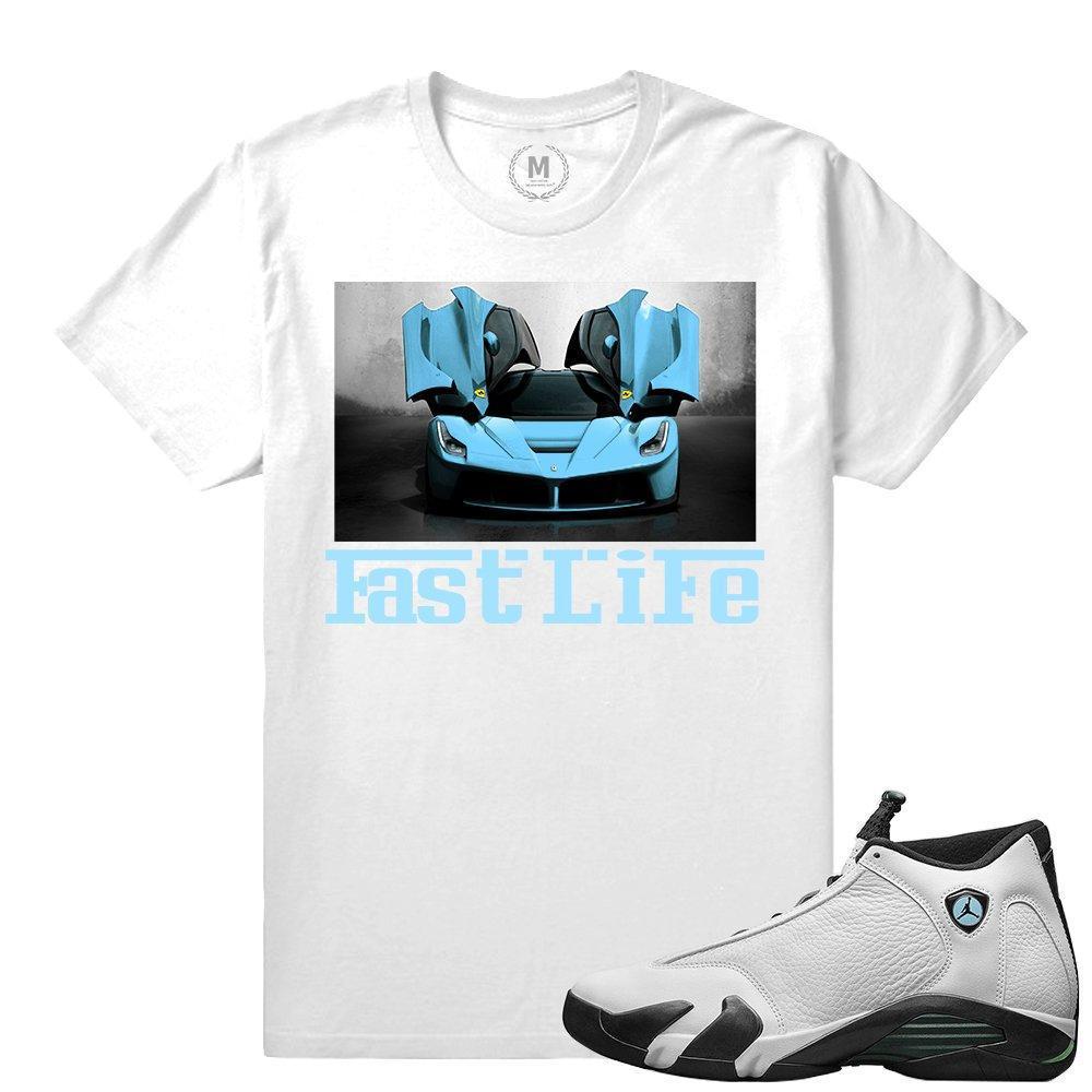 Match Jordan 14 Oxidized |Fast Life | White T shirt