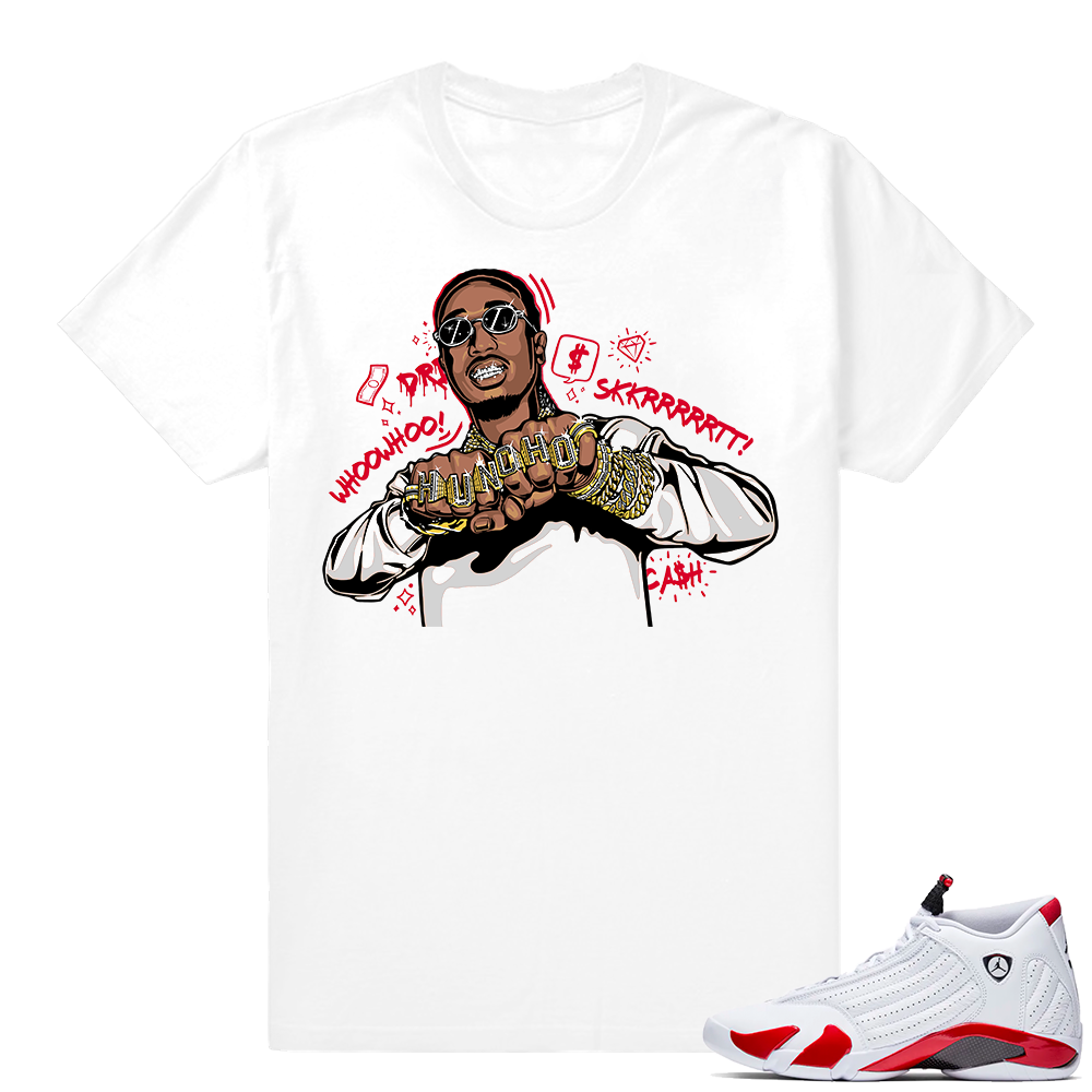 Candy Cane 14s | Huncho Drip | White Shirt