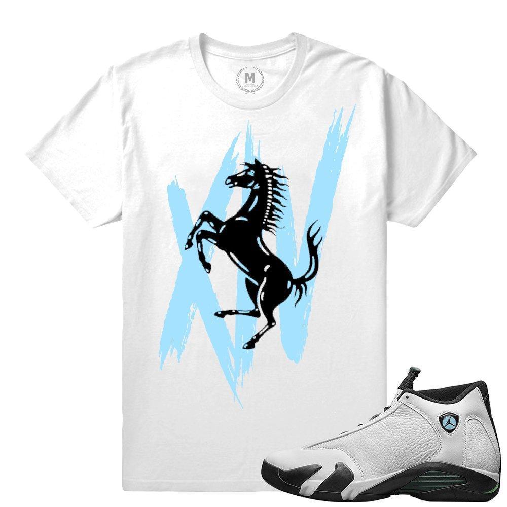 Match Jordan 14 Oxidized |Rari| White T shirt