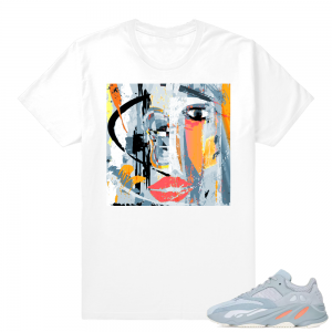 Inertia Yeezy 700 | Abstract Art | White shirt