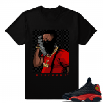 Bred 13s matching Youngboy Money Phone T shirt - Black