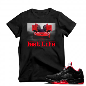 Match Air Jordan 5 Alternate 90 | 'Fast Life' | Black T shirt