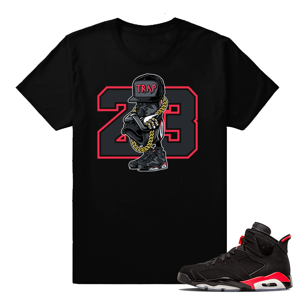 Infrared 6s shirts | Sneakerhead Trap | Black shirt