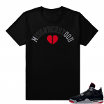 Jordan 4 Bred | Misunderstood | Black Shirt