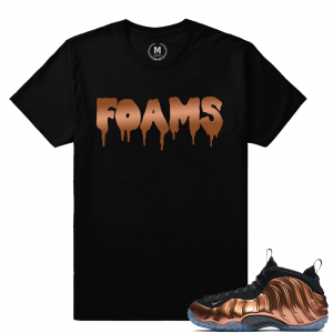 Match Copper Foams | Foams Drip | Black T shirt