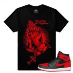 Match Banned 1s Jordan Retro| Forgiveness |Black T shirt