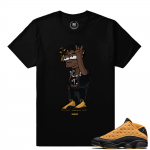 Match Air Jordan 13 Chutney | Lil Uzi Vert Rockstar | Black T shirt