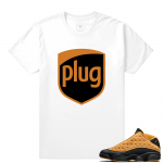 Match Air Jordan 13 Chutney | The Plug | White T shirt