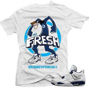 Columbia 4s Matching Sneaker Tees Shirts|Mr. Fresh Sneaker Tees Shirt White