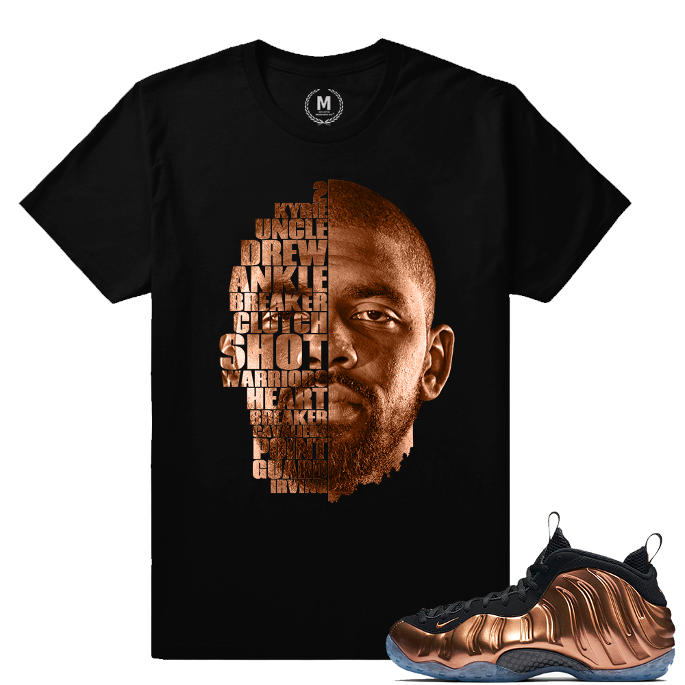 Match Copper Foams | Kyrie Irving | Black T shirt