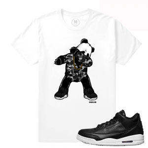 Match Cyber Monday / Premium Icon 3s | Dabbin Panda | White t shirt