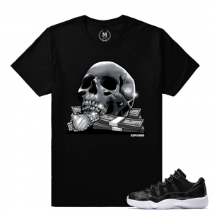 Match Air Jordan 11 Barons | Dxpe Lifestyle | Black T shirt