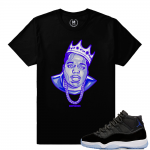 Match Jordan 11 Space Jam | Biggie Statue | Black T shirt