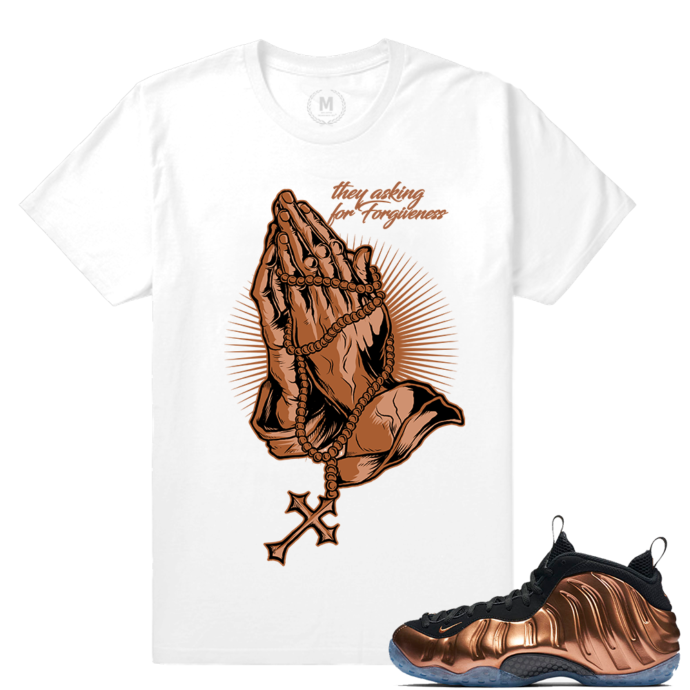 Match Copper Foams | Forgiveness | White T shirt