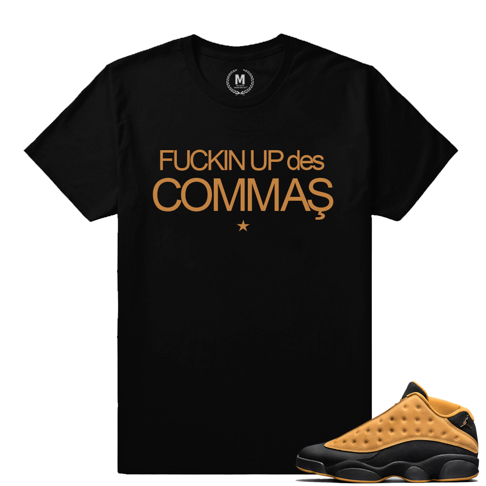 Match Air Jordan 13 Chutney | COMMAS | Black T shirt