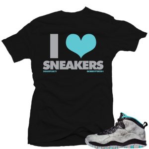 Lady Liberty 10s matching sneaker tees shirts |I Love Sneaker Tee Black| Streetwear Online