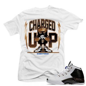 Jordan 17 Copper Match | Charged Up | White T shirt