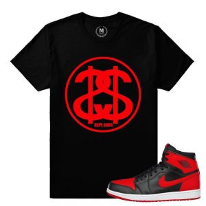 Match Banned 1s Jordan Retro| Dxpe Gods Money Logo |Black T shirt