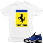 Laney 14s Low shirts to match 'Fast Lane' | White Tee