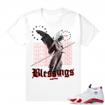 Candy Cane 14s | Blessings On Blessings | White Shirt