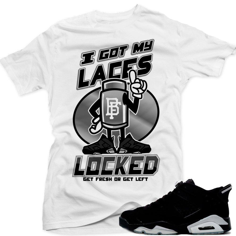 Jordan 6 Low Chrome shirts to match 'Laces Locked' White shirt