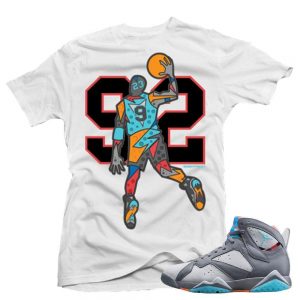 Jordan 7 Barcelona Days shirts to match 'Summer of 92' White Shirt