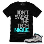 Lady Liberty 10s matching sneaker tees shirts |Dont Sweat Streetwear Sneaker Tee Black