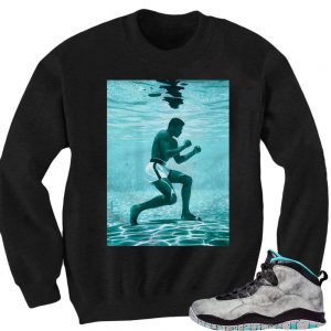 Lady Liberty 10s matching sneaker tees shirts |Ali Champ Crewneck Black| Streetwear Online