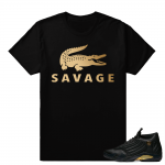 Match Air Jordan 14 DMP | Savage | Black T shirt