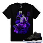 Match Jordan 11 Space Jam | MJ x Dirty Sprite 2 | Black T shirt