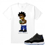 Match Jordan 11 Space Jam 2016 | Kodak + Spacejams | White T shirt