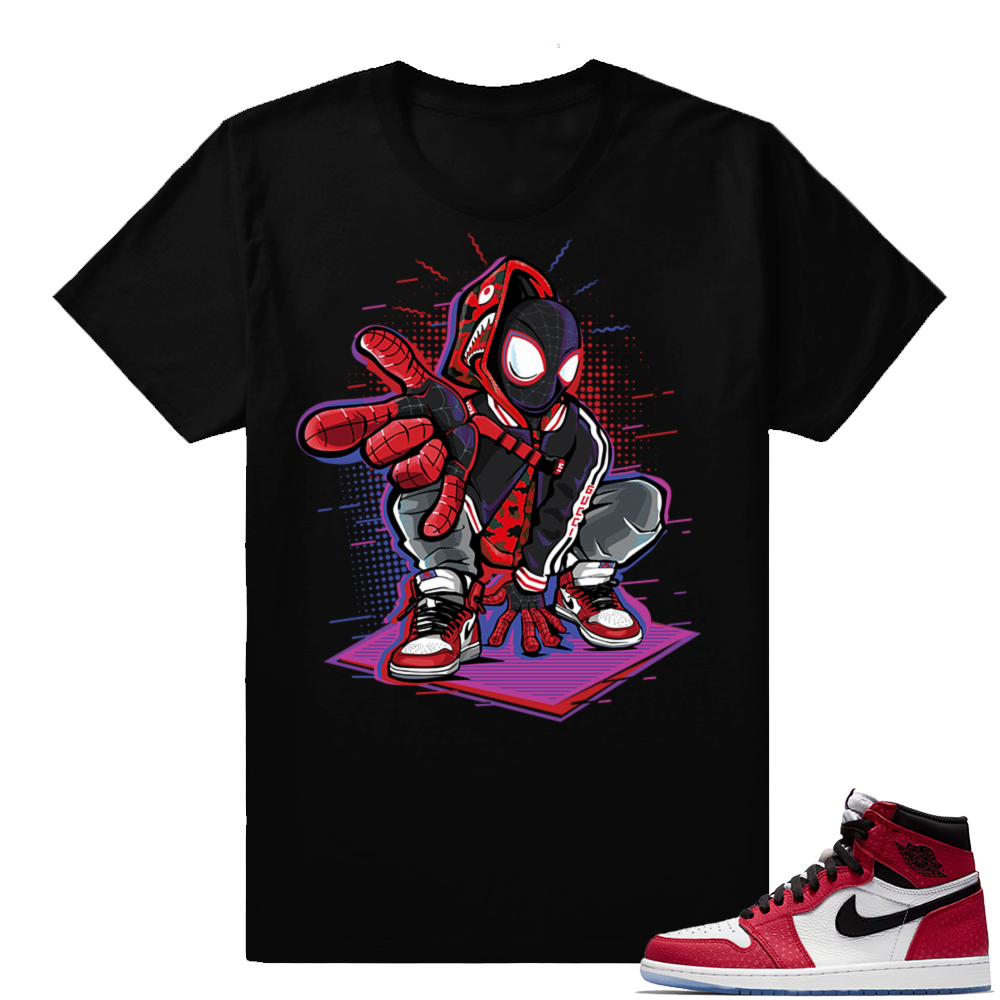 Jordan 1 Spider-man | Sneakerhead Spidey | Black shirt