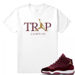 Match Jordan 11 Velvet GS | Trap Jumpin | White T shirt