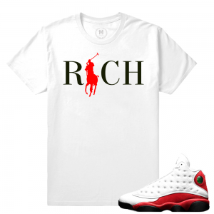 Match Jordan 13 OG Chicago | Country Club Rich | White T shirt