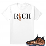 Match Copper Foams | Country Club Rich | White T shirt