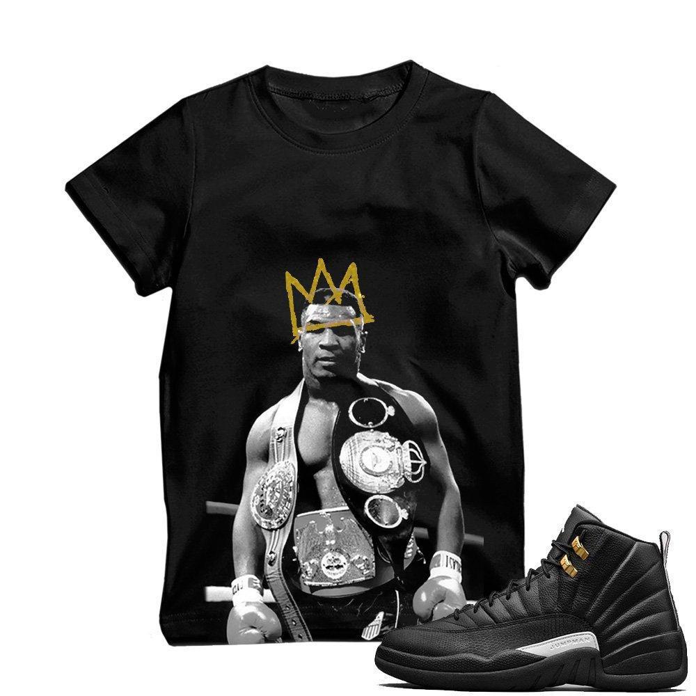 Match Air Jordan 12 The Master | 'Tyson x Basquiat' | Black T shirt