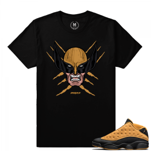 Match Air Jordan 13 Chutney | Wolverine | Black T shirt