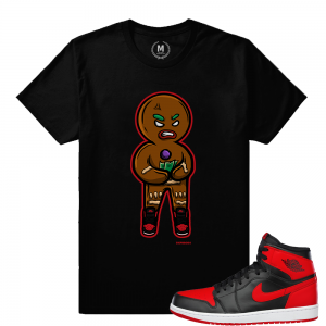 Match Banned 1s Jordan Retro | GingerBred Man | Black T shirt