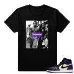 Court Purple 1s | Thupreme | Black Shirt