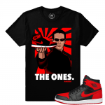 Match Banned 1s Jordan Retro | The Ones | Black T shirt