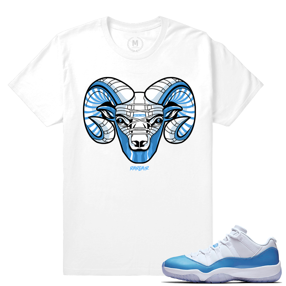 Match Jordan 11 UNC lows | Rare Air Ram 11s | White T shirt