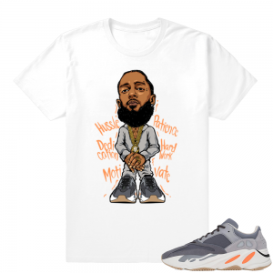 Magnet Yeezy 700 | Nipsey Hussle | White shirt