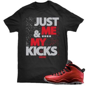 Bulls over Broadway 10s matching sneaker tees shirts |Me & My Kicks Sneaker Tee Black | Streetwear Online