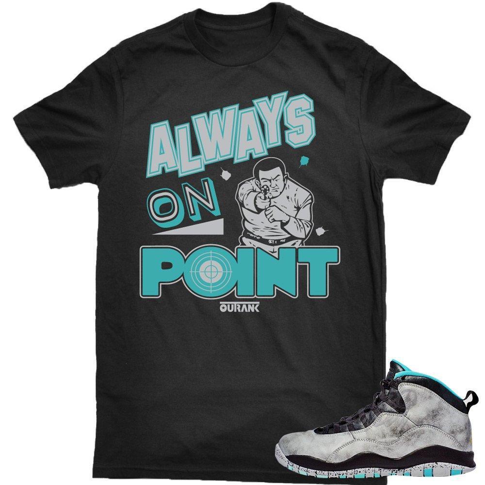 Lady Liberty 10s matching sneaker tees shirts |On Point Sneaker Tee Black | Streetwear Online