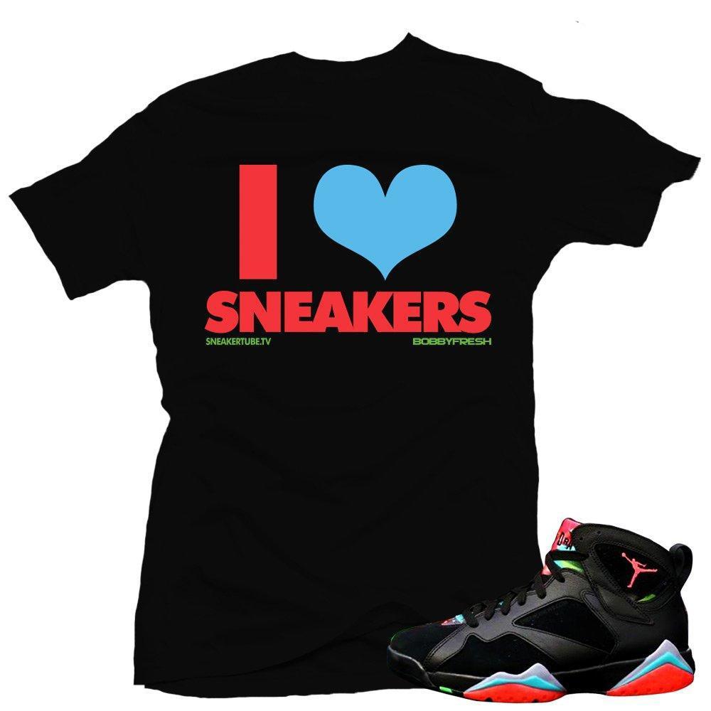 Marvin the Martian 7s matching sneaker tees shirts |I Love Sneaker Tee Black| Streetwear Online