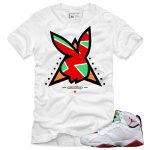 Jordan 7 Hare shirts to match 'PlayBoy 7s' White Sneaker Tees shirt