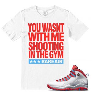 Match Chicago Flag 10 Jordan Retros | Shooting | White T shirt