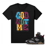 Bordeaux 6s Jordan Sneaker Tees Shirts Black Bubble Drip God Got Me