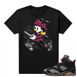 Bordeaux 6s Jordan Sneaker Tees Shirts Black Double Up