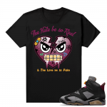 Bordeaux 6s Jordan Sneaker Tees Shirts Black Hate So Real